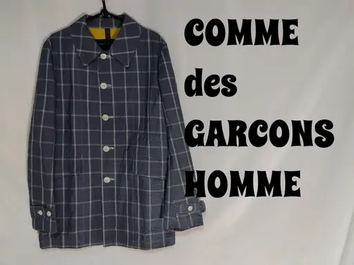 美品！COMME des GARCONS HOMME コムデギャルソンオム シルク混スプリングコート サイズM　AD2013　