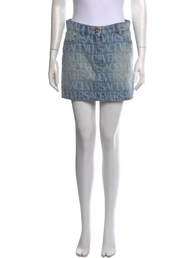 Graphic Print Mini Skirt