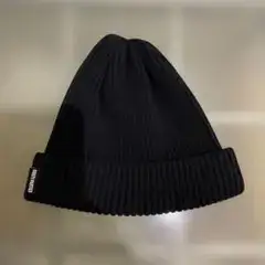 新品 ワコマリア ニット帽 ビーニー ブラック WACKO MARIA