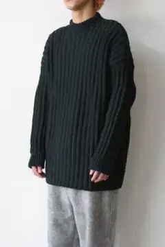 CASEY CASEY CREW NECK OPEN RIB SWEATER