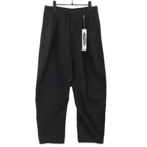 未使用 individual sentiments インディビジュアルセンチメンツ ワイドテーパードタックパンツ PA95-MC14 ブラック 黒 2 71016851
