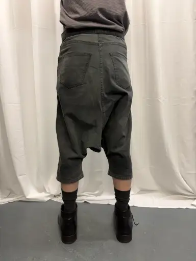 Marc Le Bihan Overdye Textile Drop Crotch Trouser