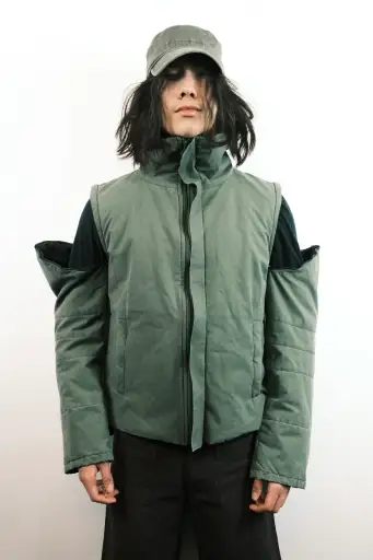 Christophe Lemaire FW99 ‘Back Stash’ Articulated Extendable Sleeve Jacket