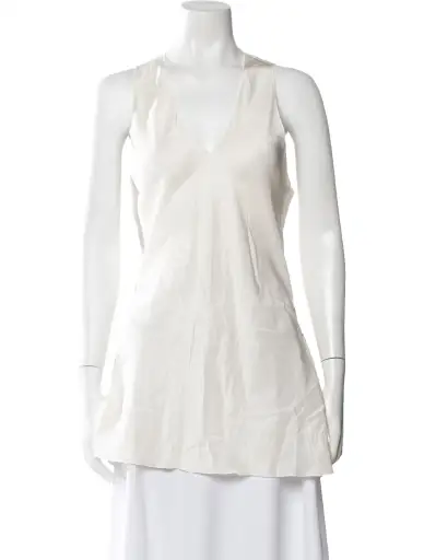 Silk V-Neck Top w/ Tags