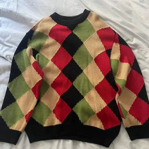 Martine Rose argyle rasta knitted jumper

martine rose knit with back tag

fits large

loose thread pictured but otherwise amazing conditions