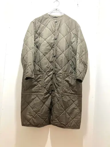 orslow collarless quilted coat