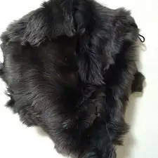 KARL DONOGHUE Dark Brown Fur Snood Scarf - UK Made
