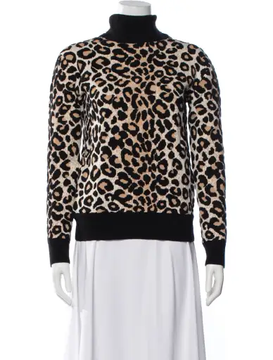 Wool Animal Print Sweater