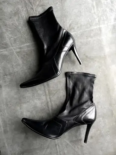 Early 2000s stretchy socks boots 