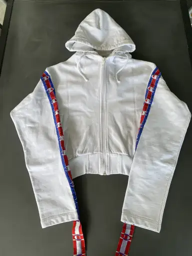 VETEMENTS SS17 - White Champion Zip Up