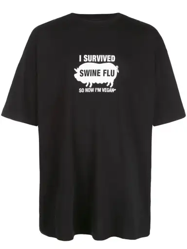 *RARE* AW 19 Runway Swine flu tshirt oversized