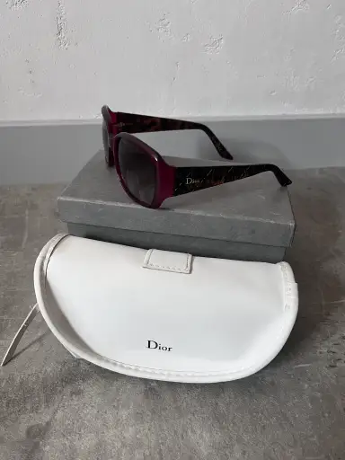 Dior Frisson 2 Cannage Sunglasses Red Brown Women