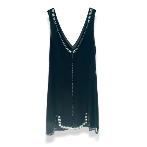 Prada Fall Winter 1997 Runway Beaded Embellished Mini Dress