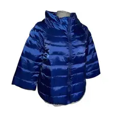 Martino Midali Jacket Womens Blue Puffer Coat Designer Italian