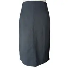 Claude Montana Paris Vintage Black Virgin Wool Pencil Skirt Made in Italy Size M