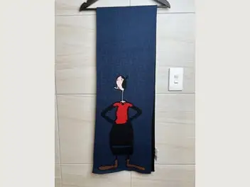 MOSCHINO x Popeye Olive Oyl Knit Scarf (Made in Italy)