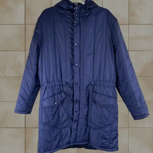 Henrik Vibskov Jacket M Navy Quilted Parka Fall Thermore Puffer AW17-M616 BF Mens