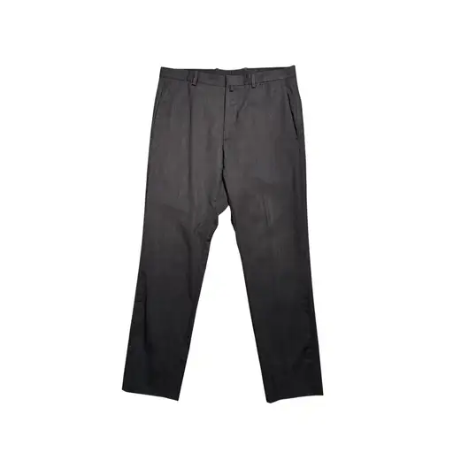 "JIL SANDER" Grey wool base design slacks