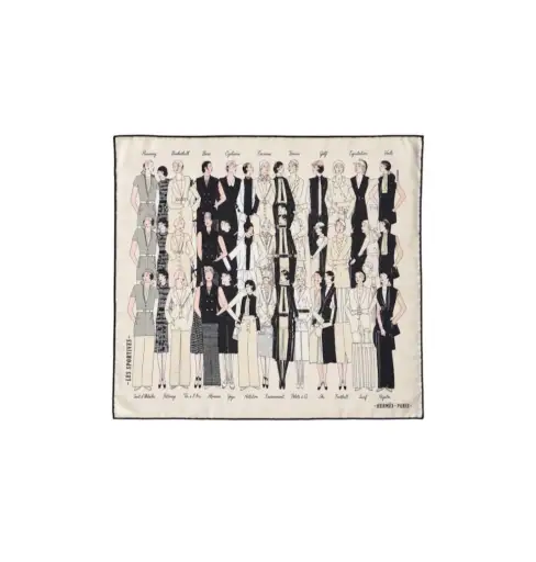Hermes Les Sportives Silk Scarf