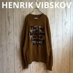 HENRIK VIBSKOV スウェット ロゴ刺繍 ヘンリック