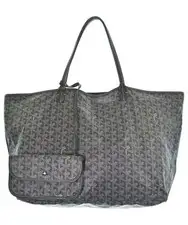 GOYARD Saint Louis GM Tote Bags Goyardine Canvas GrayxWhite 2200721108216
