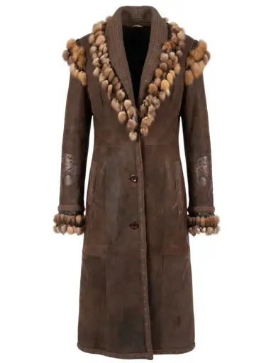 VINTAGE SHEARLING LEATHER TRIBE COAT
