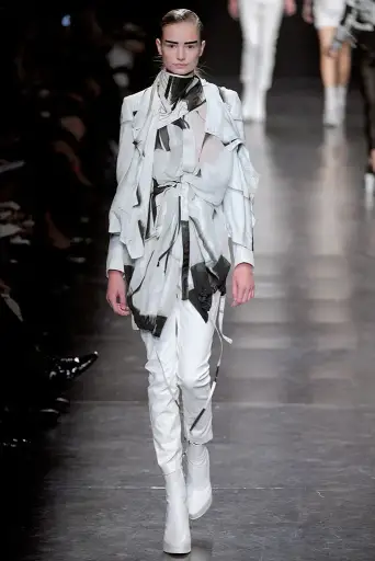 Ann Demeulemeester 2011SS Runway Abstract Print Draped Top