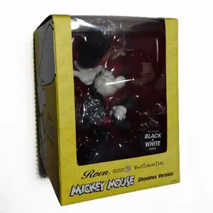 Roen meets MICKEY MOUSE VCD ミッキーマウス SHOELESS ver. ブラック＆ホワイト メディコムトイ　ロエン
