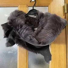 KARL DONOGHUE Brown Fur Stole 22cm x 208cm Fashion Accessory