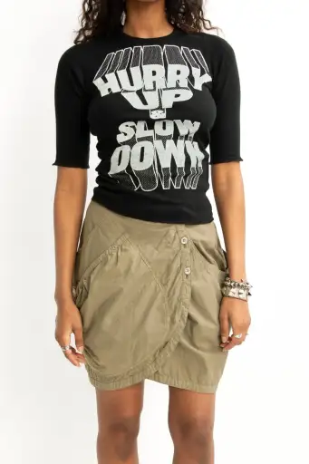 Tsumori Chisato Asymmetrical Overlapping Skirt