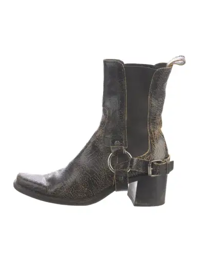 Leather Moto Boots