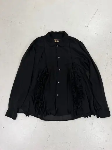 Comme Des Garsons Scrunched Button-Up