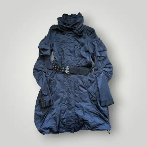 2000's Marithé François Girbaud Nylon Utility Trench Coat M