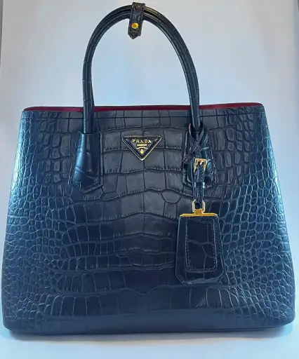 Prada Croco Crocodile-Effect Tote bag