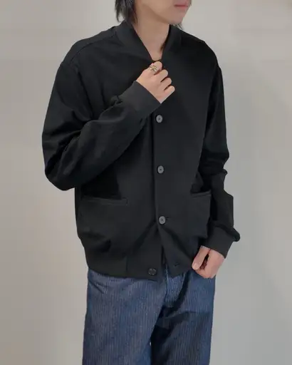 【McQ】button up versity jacket
