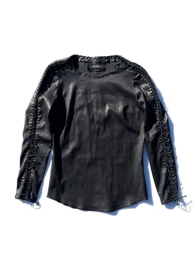 【Isabel marant】Full leather laved up power top