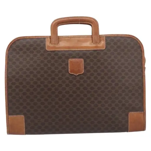 Celine Macadam Canvas And Leather Brown Canvas Tote Bag Bag (Pre-Owned)