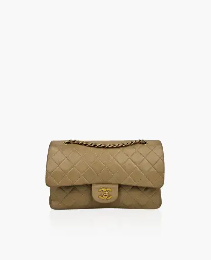 Chanel Timeless Vintage Medium Lambskin Beige GHW 24k