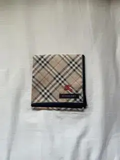 BURBERRY ハンカチ チェック柄 ホースマーク刺繍