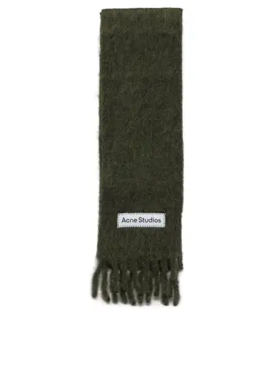 Acne Studios Green Alpaca Scarf