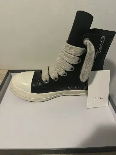 Rick Owens Black Temple Jumbolace Sneaks