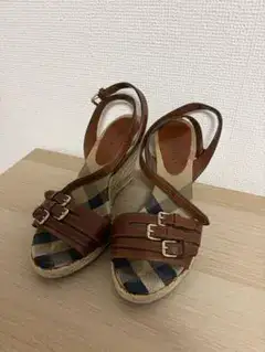 BURBERRY バーバリー サンダル 36（23cm）チェック柄