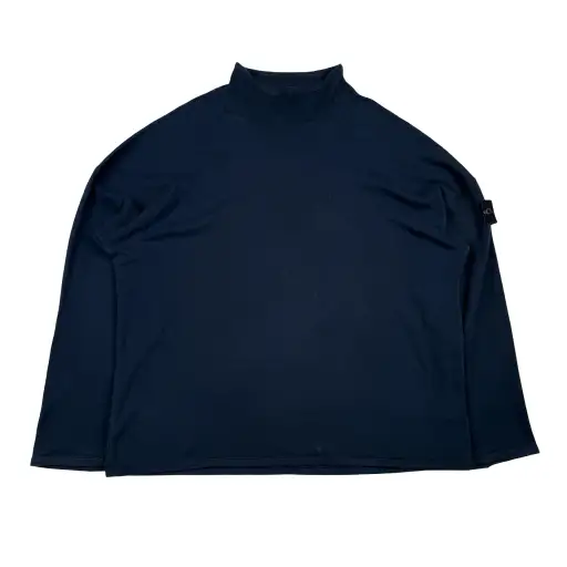 Stone Island 2002 Cotton Mock Neck Vintage Jumper - XXL