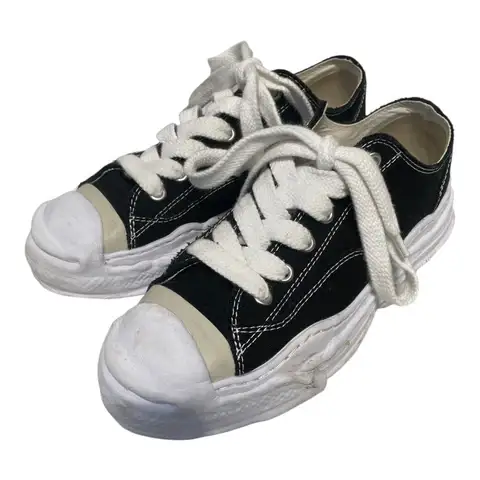 MIHARA YASUHIRO/Low-Sneakers/EU 43/Cotton/BLK/blake