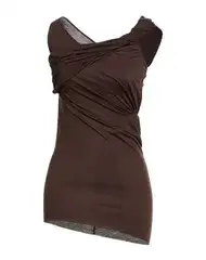 リックオウエンスリリーズ レディース トップス シャツ RICK OWENS LILIES Dark Brown ブラウン