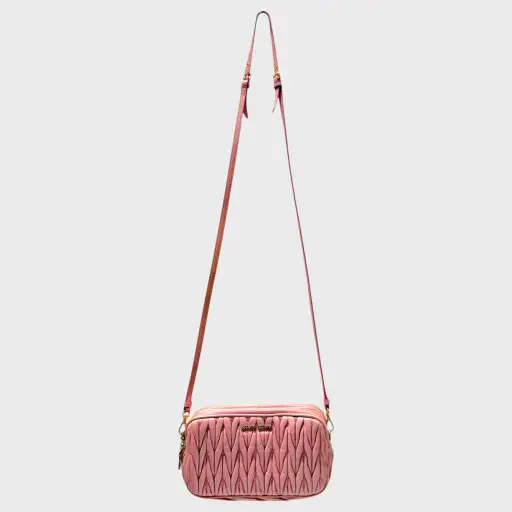 Leather Matelassé Crossbody Bag