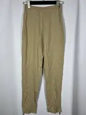 STATE OF CLAUDE MONTANA Slim Fit Straight Stretch Ankle Zip Pants Size 38 US 6
