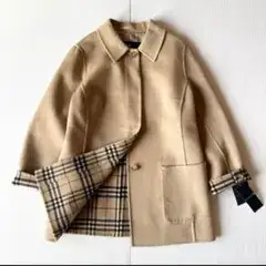 大きなサイズ　BURBERRY ウールコート ベージュ ノバチェック