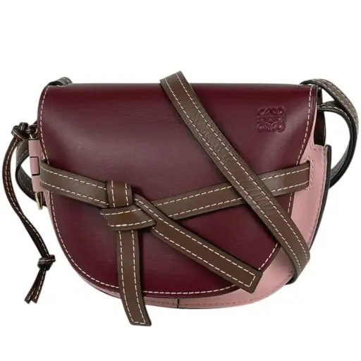 Loewe Bordeaux Multi-Color Leather Shoulder Bag (Pre-Owned)