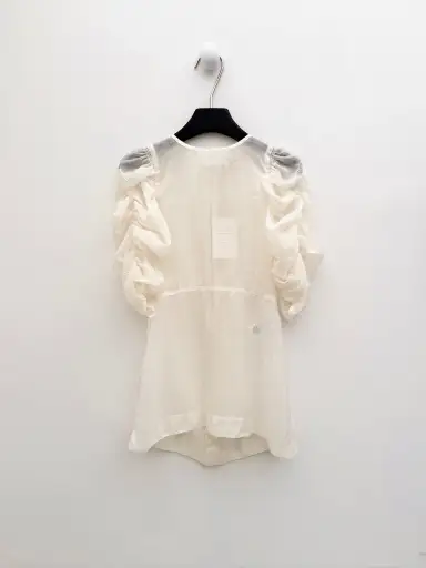 Céline by Phoebe Philo Resort 2017 Floral Ruffle Sleeve Dress